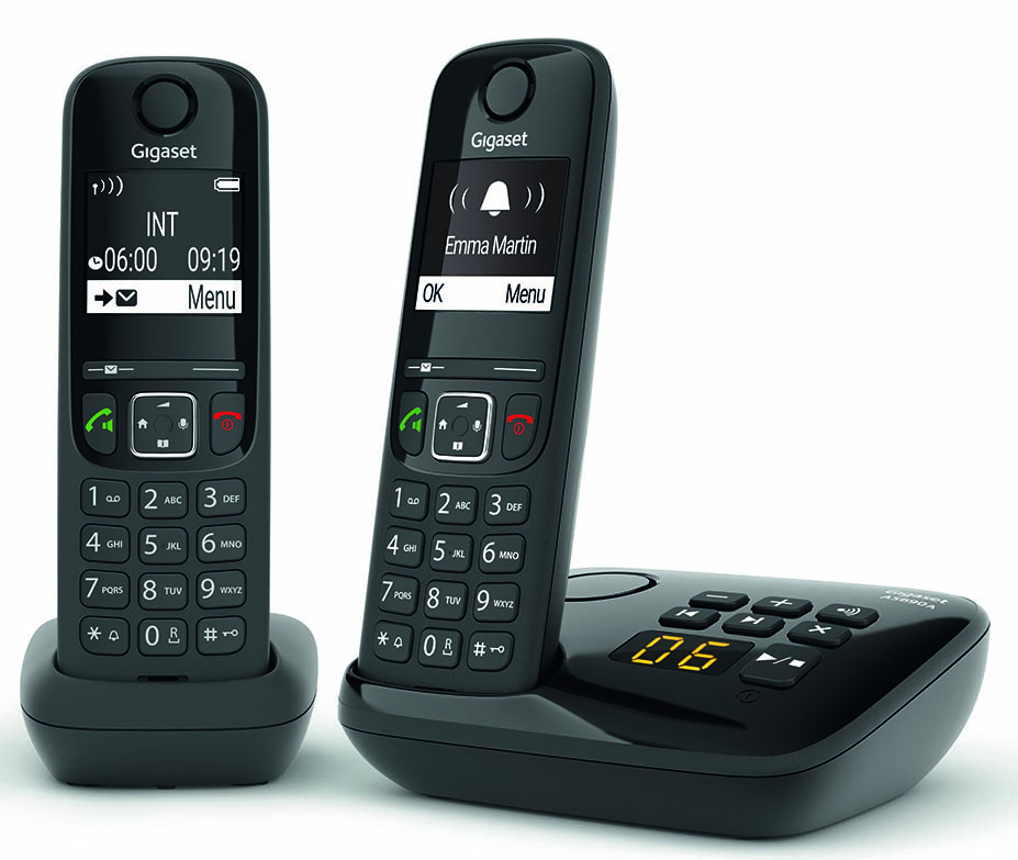 Téléphone sans Fil GIGASET GIGA AS690A DUO NOIR