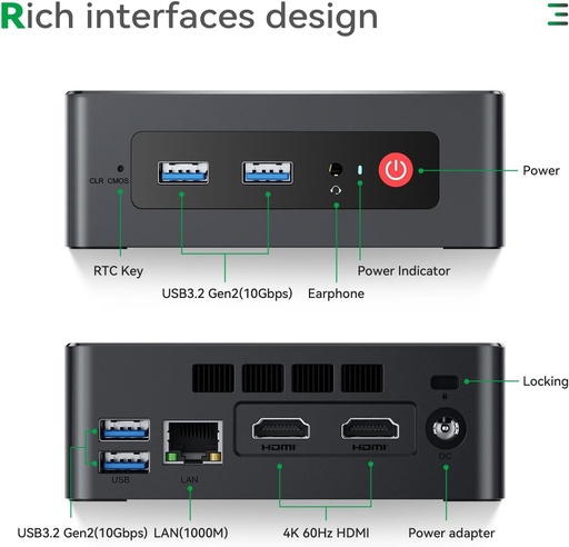 [minipc2] Mini PC, AMD Ryzen 7 5825 16-512