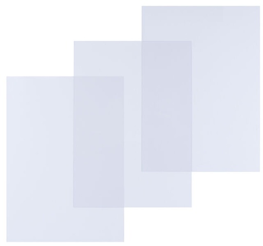 [pap11] 100 Plats de couverture A4 PVC transparent  0.18mm