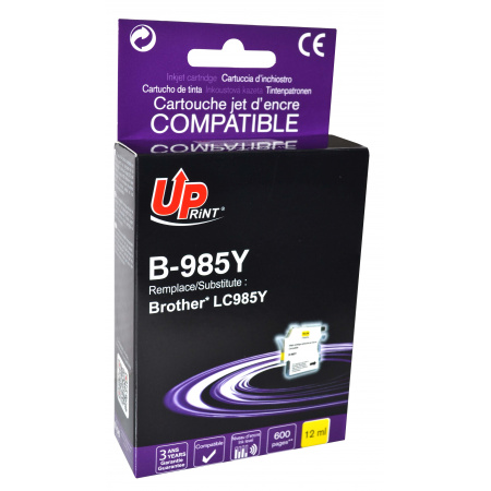 [upb985y] Cartouche compatible BROTHER LC985 jaune